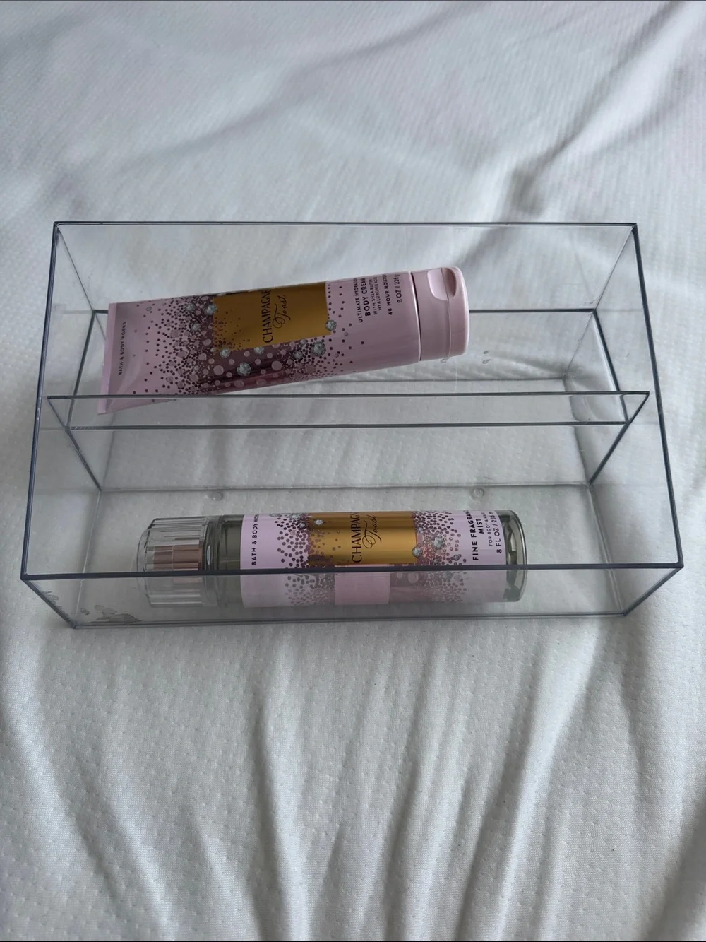 Clear Acrylic Bathroom Organizer Shelf - Transparent